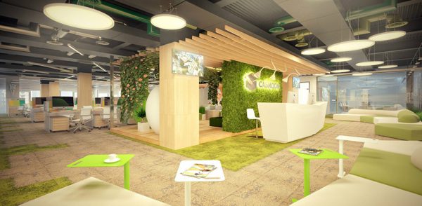 Green is the most natural colour in office design.